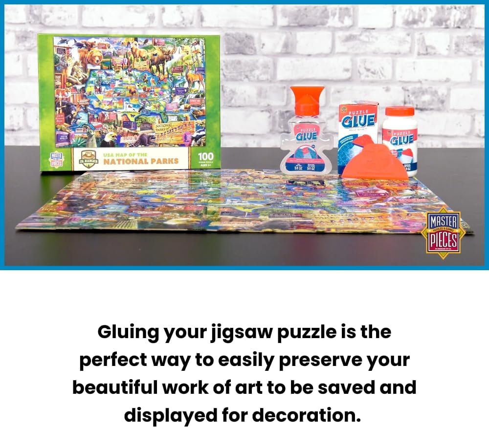 MasterPieces, Puzzle Glue with Wide Plastic Spreader - 2-Pack with Applicator - image 3