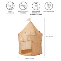 3 Sprouts Kids Play Tent for Ages 3 to 10 - Terrazzo Clay - image 3