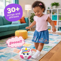 Move2Play, Hilariously Interactive Toy with Music & Sound Effects | Birthday Gift for Boy & Girl - Soccer - Pink - image 2