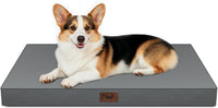 Outdoor Waterproof Orthopedic Dog Bed for Large Dogs – Essentials for Dogs - Grey / 36.0"L x 27.0"W x 3.0"Th