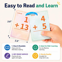 Alened addition and subtraction flash cards with rings and dry-erase markers - view 13