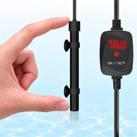Thumb-Sized 15W Super Mini Aquarium Heater with Digital Display - For Aquariums ≤ 10 Gal