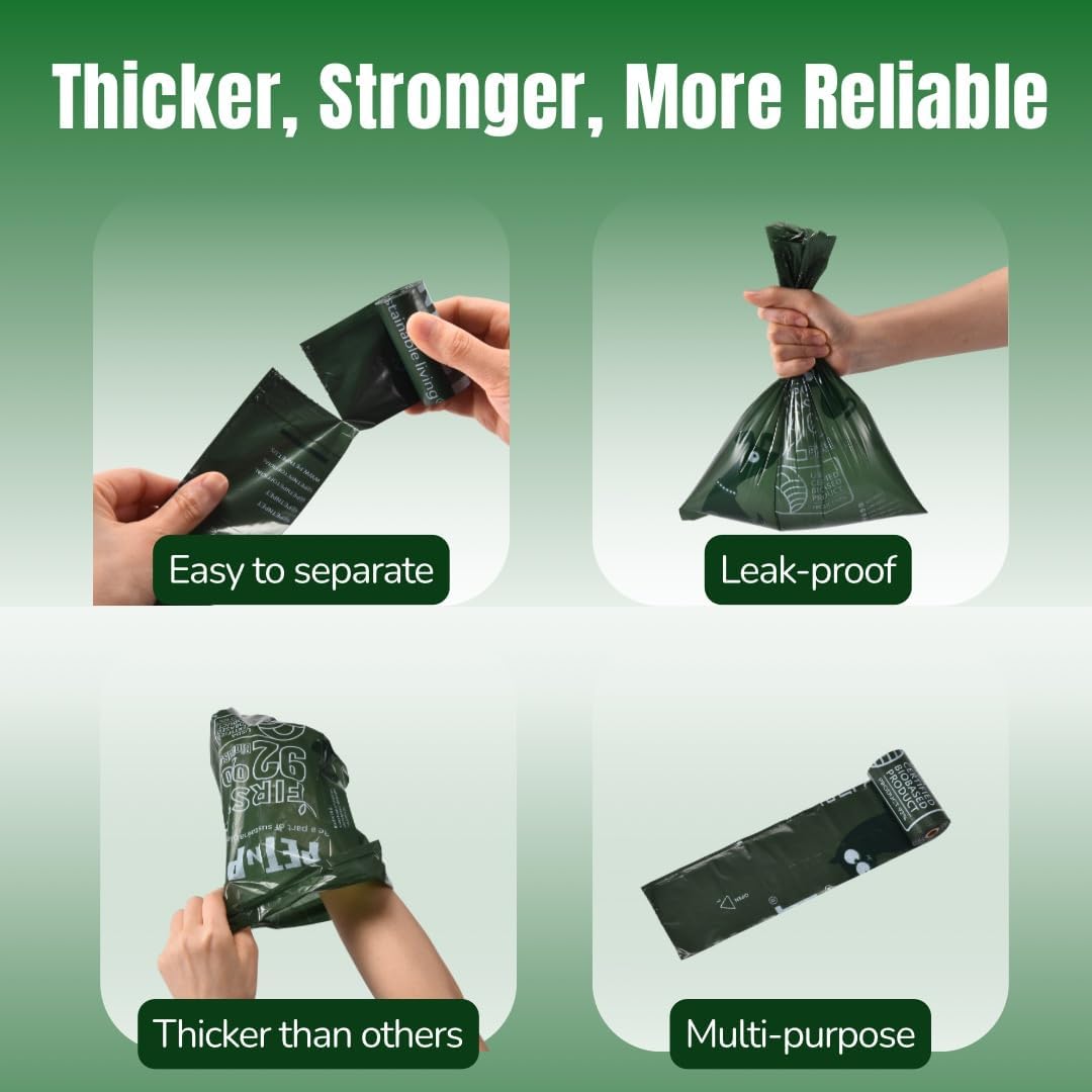 Pet N Pet Dog Poop Bags Rolls, Unscented Leak Proof Thick Waste - image 4