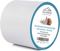 Anti Cat Scratch Tape, 4" x 30Yds, Transparent, Double Sided - 4" x 30Yards