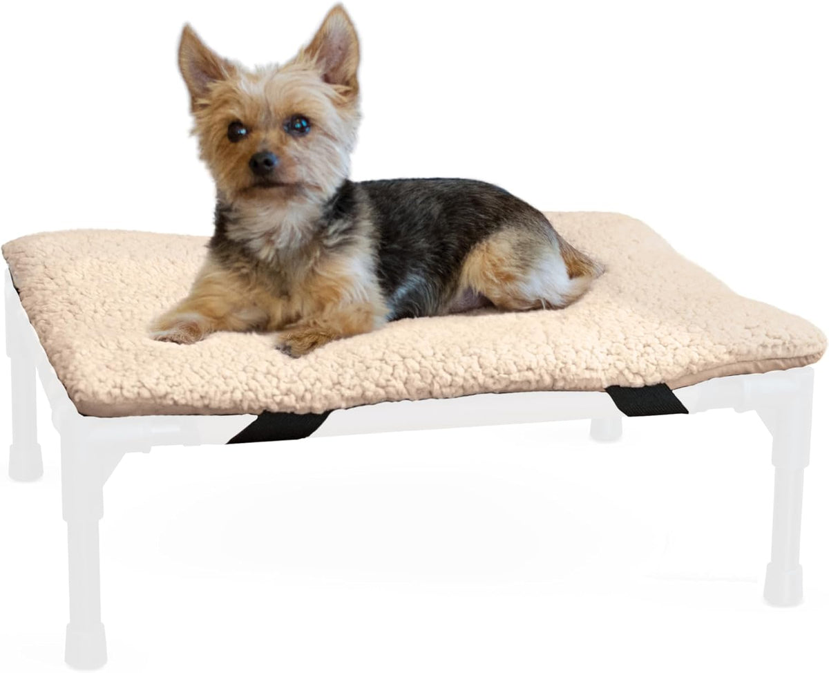 K&H Elevated Dog Bed Pet Cot Pad, X-Large 50x32 Tan – Essentials for Dogs - Small (17 in x 22 in)