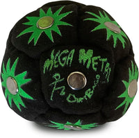 DIRTBAG All Star Footbag 3 Pack with Pouch, 100% Handmade - green/black w/black pouch - image 3