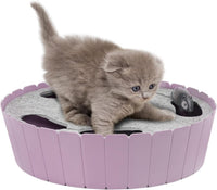 Pawaboo Interactive Cat Toy with Running Mouse - P-Purple