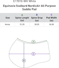 Equinavia Svalbard NordicAir™ Tech All Purpose Saddle Pad | Breathable Micromesh | Contoured Shape