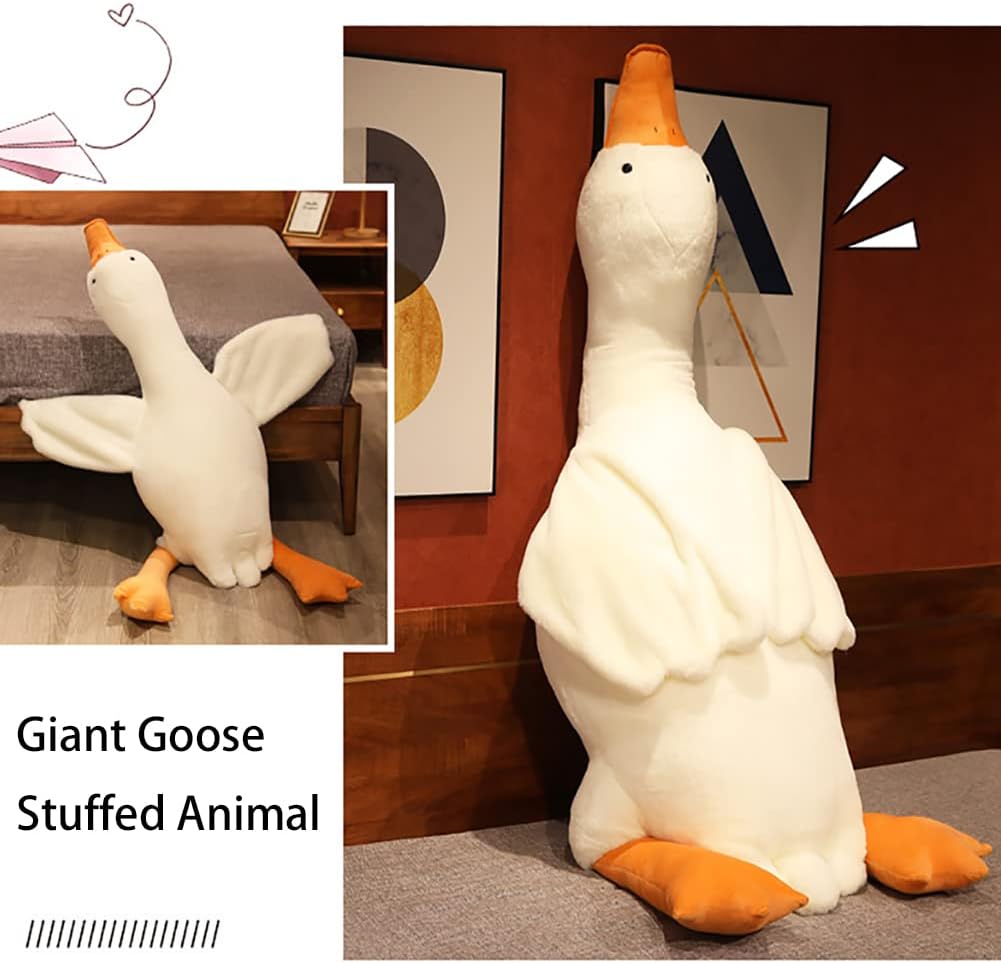 Srutirbo Giant White Goose Plush-63 in Soft Furry Swan Stuffed Animal - 63 in - image 4