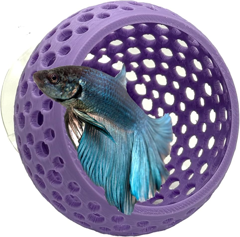 CTWPets Betta Bulb Hide 2.0, Betta Bed & Aquarium Cave - Lavender Bliss