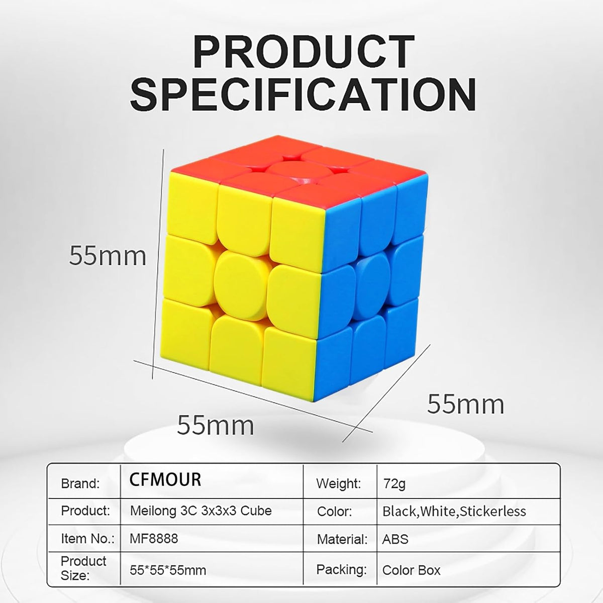CFMOUR stickerless 2x2 and 3x3 speed cube set in gift box - view 31