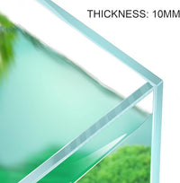 33 Gallon Cube Rimless Aquarium, Ultra Clear Low Iron Large Fish Tank, L19.7×W19.7×H19.7 Glass Thickness 8mm with EVA Foam Leveling Mat