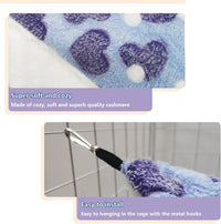 LEFTSTARER Cashmere Pet Bed Mat and Toy - 2.Heart-Purple - image 3