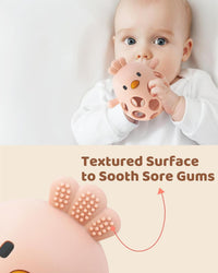 ChooKaChoo 2-in-1 Baby Teething Rattle Toy - Pink - image 4