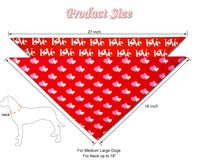 2PCS Christmas Dog Bandanas – Red and Green Plaid with Tassels - BIG FRENCHIES