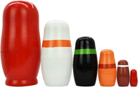 HYCLES Nesting Dolls Russian Matryoshka Wood Stacking Nested Set - ③ snowman 6 - image 2