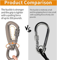 Dog tie Out Cable, 10/20/25/30/50/70/100 feet, Suitable for Dogs up to 350 pounds, Dog Cable with Swivel Buckle, Lightweight, Non-Winding, for Outdoor Camping, Yard Dog Cable (Orange, 100FT)