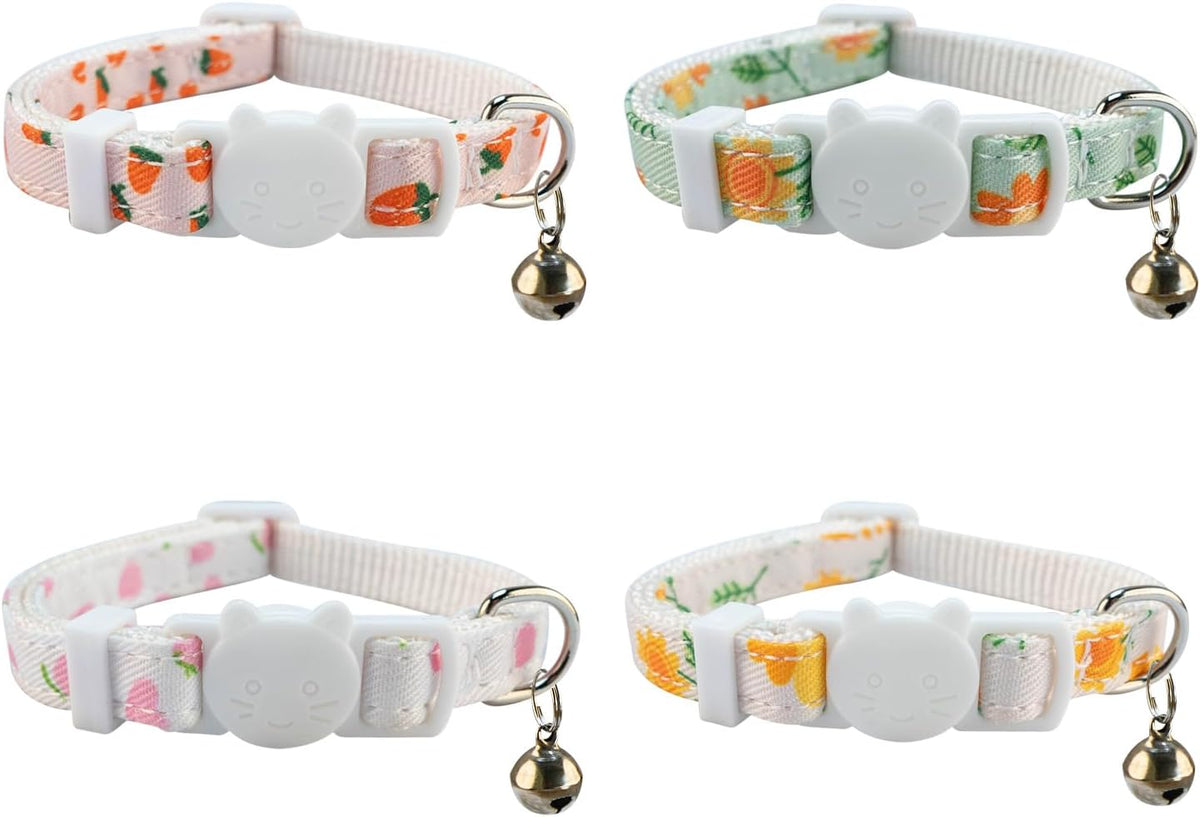 Yizepet Cat Collars with Bells, Breakaway Kitten Collar - love