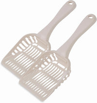 Petmate Litter Scoop for Cats, Jumbo Size - Jumbo (Pack of 2) / Bleached Linen