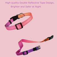Roses&Poetry Reflective Dog Collar with Gradient Mistyrose - S / Mistyrose - image 4