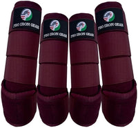 Horse Medicine Brushing Boots Leg Wraps Protection Gear Set of 2 and Set of 4 in 14 Colors