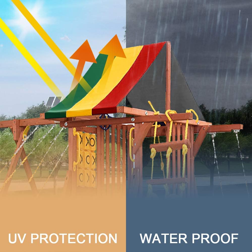 MOFEEZ 52" x 90" Swing Set Replacement Tarp for Play Set Outdoor - Multicolor - image 4