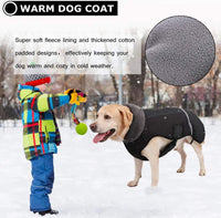 QBLEEV Warm Dog Coat, Reflective Dog Jacket - Black / XX-Large - image 4