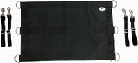 Majestic Ally 1200D 29"x19" Horse Stall Guard with Replaceable and Adjustable Length Straps and Replaceable Hardware (Black Black)