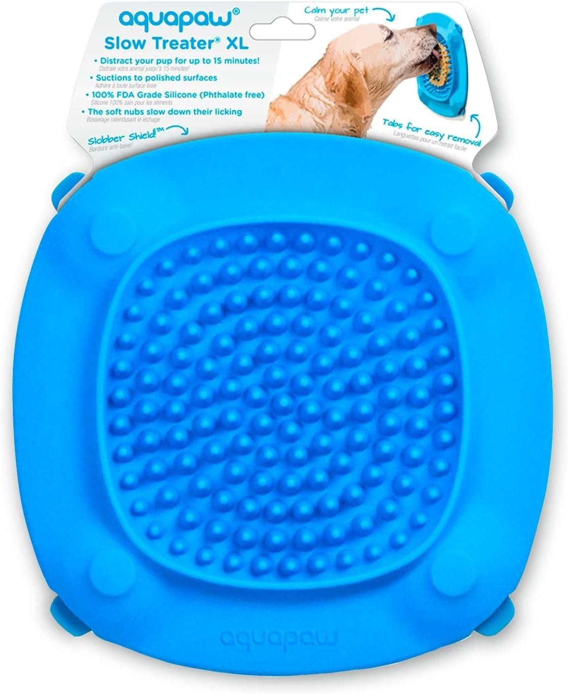 Lick Mat for Dogs with Suction Cups, XL, Blue - 1-Pack XL