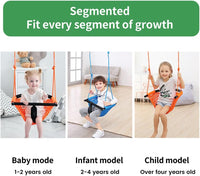 2 -in - 1 Toddler Swing. Swing Seat for kids Adjustable Ropes, for Kids Heavy Duty Rope Play - Green - image 3