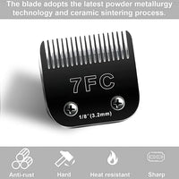 4PCS Dog Grooming Replacement Blades Compatible with Andis/Oster A5/Wahl KM-10 Series Dog Clippers,Detachable Clipper Replacement Blade,Black (4PCS Black-#3FC+4FC+5FC+7FC)