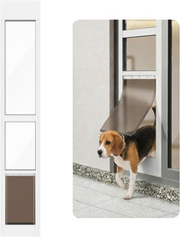 Dog Door for Sliding Glass Door - White / Large