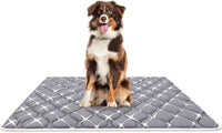 Bubble bear Dog Crate Mat, Ultra Soft - Gray / 59.0"L x 35.0"W