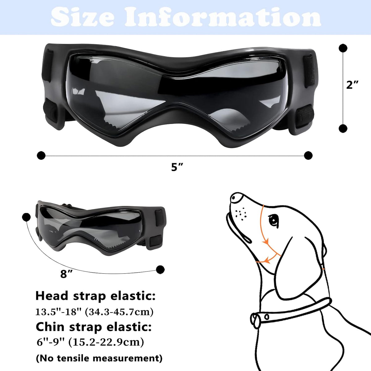 QUMY Dog Goggles Small Medium Breed Dog Sunglasses UV Protection - Pink - image 3