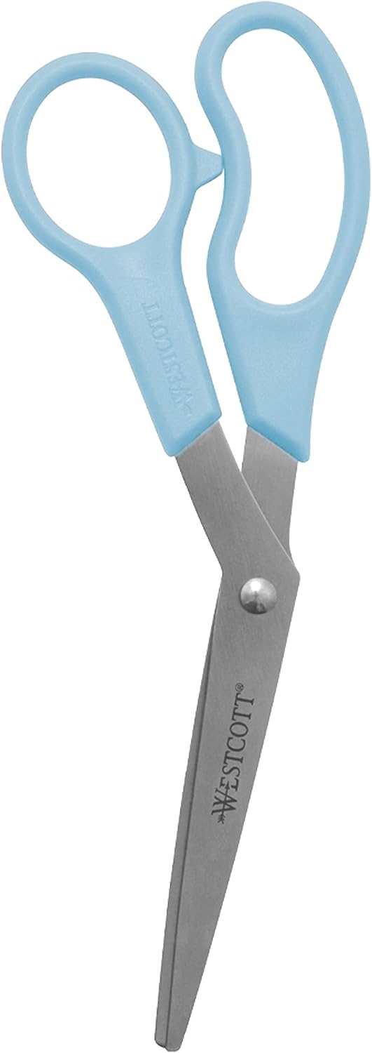 Westcott All Purpose Value Scissors, 8" Bent, Black - image 3