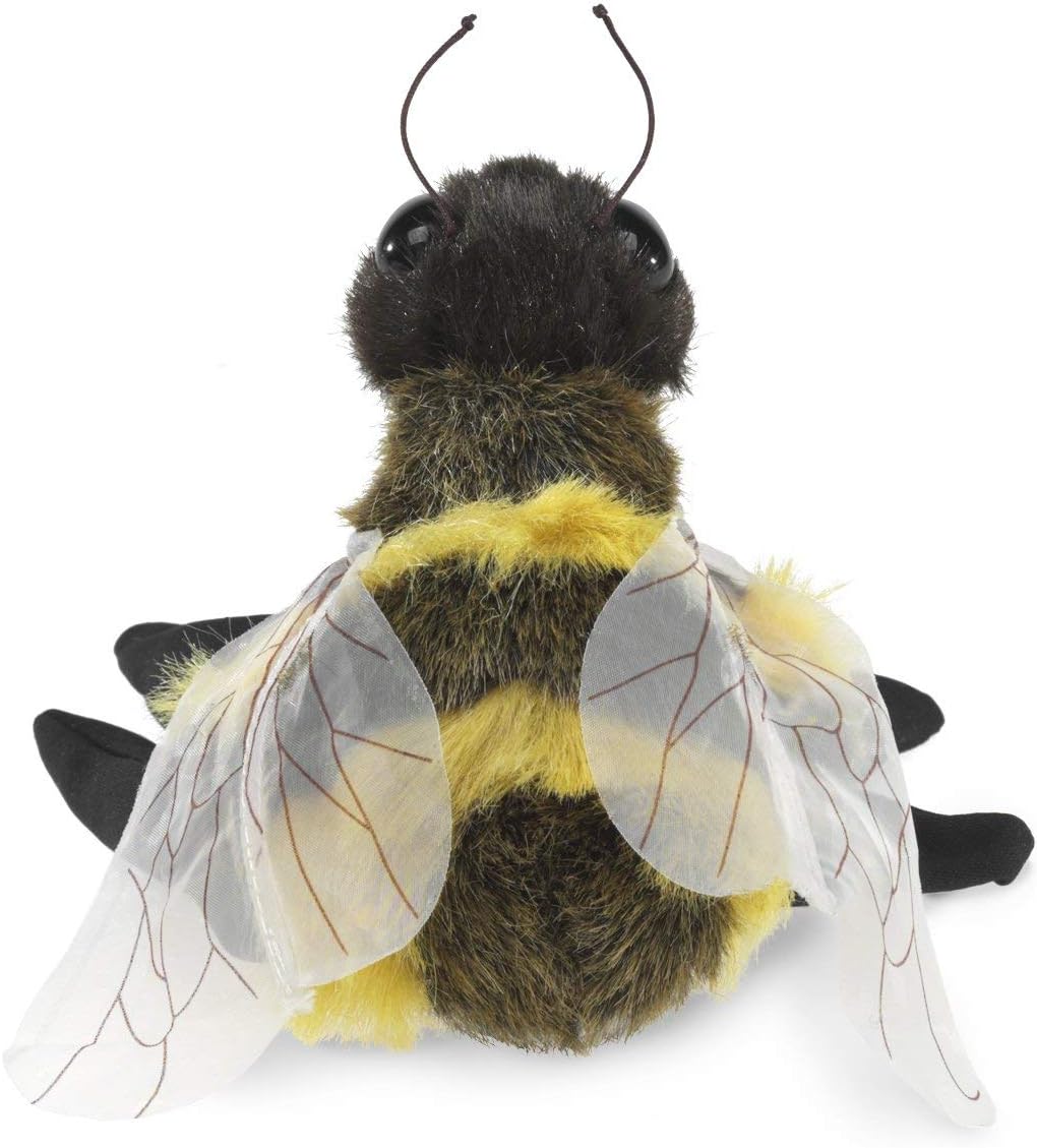 Folkmanis Honey Bee Hand Puppet, Yellow, Black – Fun for Kids & Family - image 3