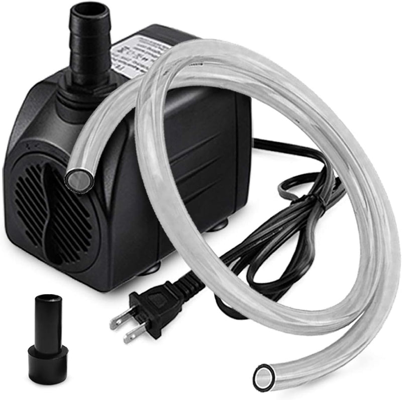 160GPH Small Submersible Water Pump with 3.3 ft Tubing – Essentials for Fish