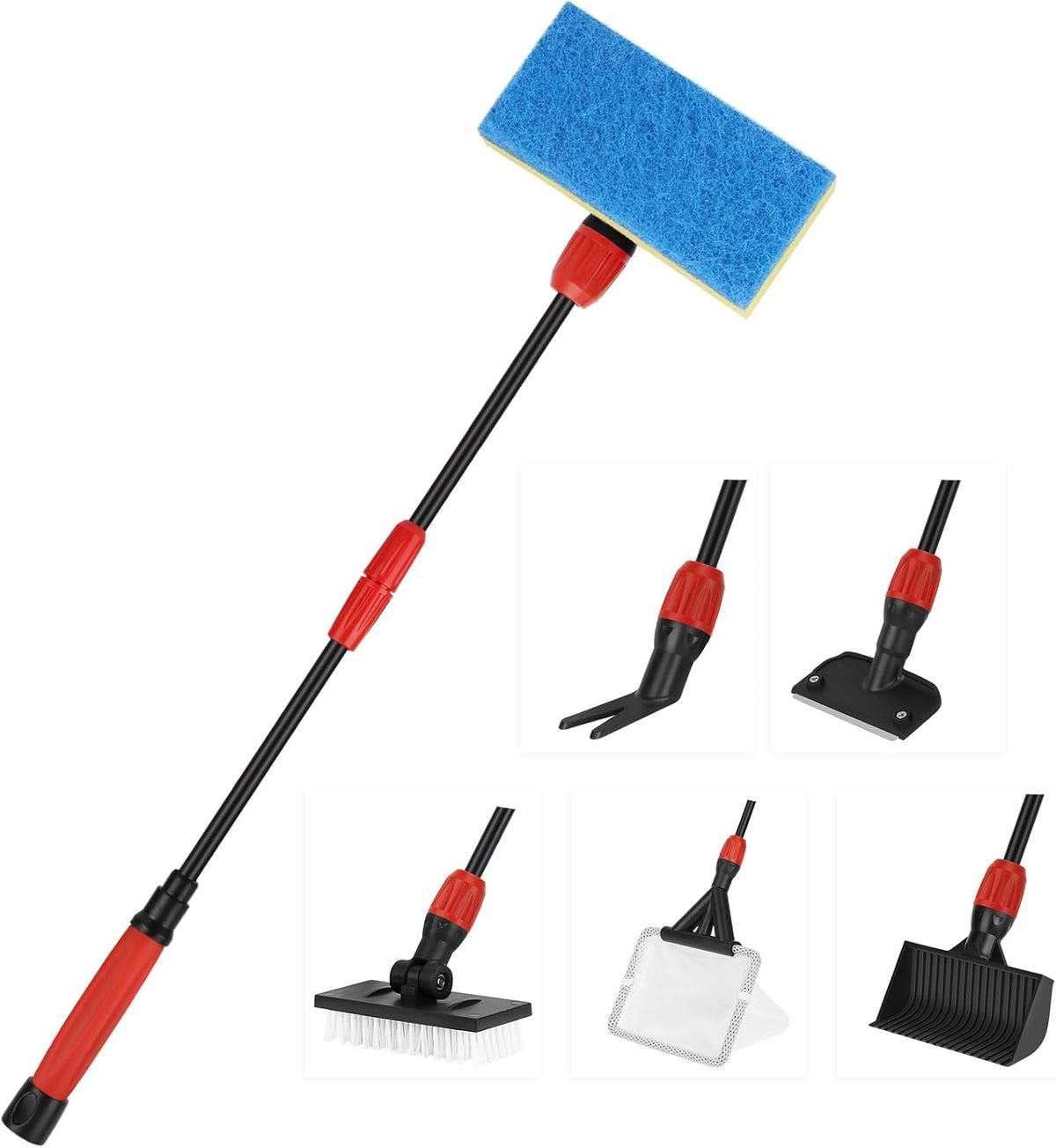 hygger Multi-Use Fish Tank Cleaner - M(Extendable Handle)