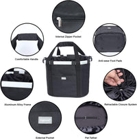 Bicycle Basket Dog Bike Handlebar Basket Front - Black - image 3