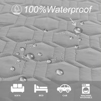 Tcksstex Waterproof Blanket Couch Cover for Dogs Pet Bed Protector – Essentials for Dogs - Light Grey / 52x82Inch (Pack of 1) - image 3
