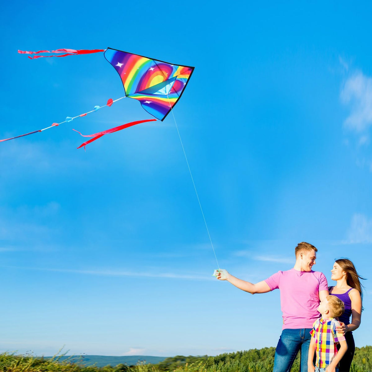HONBO Large Delta Kite for Kids & Adults - Heart - image 4