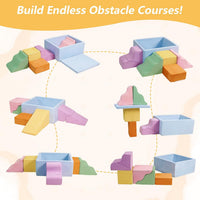STAOLENE 6 piece soft foam climbing blocks for toddlers with ball pit, stairs and ramps - view 16