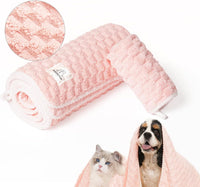 Cloud Pet Towels, Absorbent - Pink