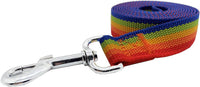 Nylon Dog Training Leash, Traction Rope - 1'' x 8 FT / Rainbow - image 2