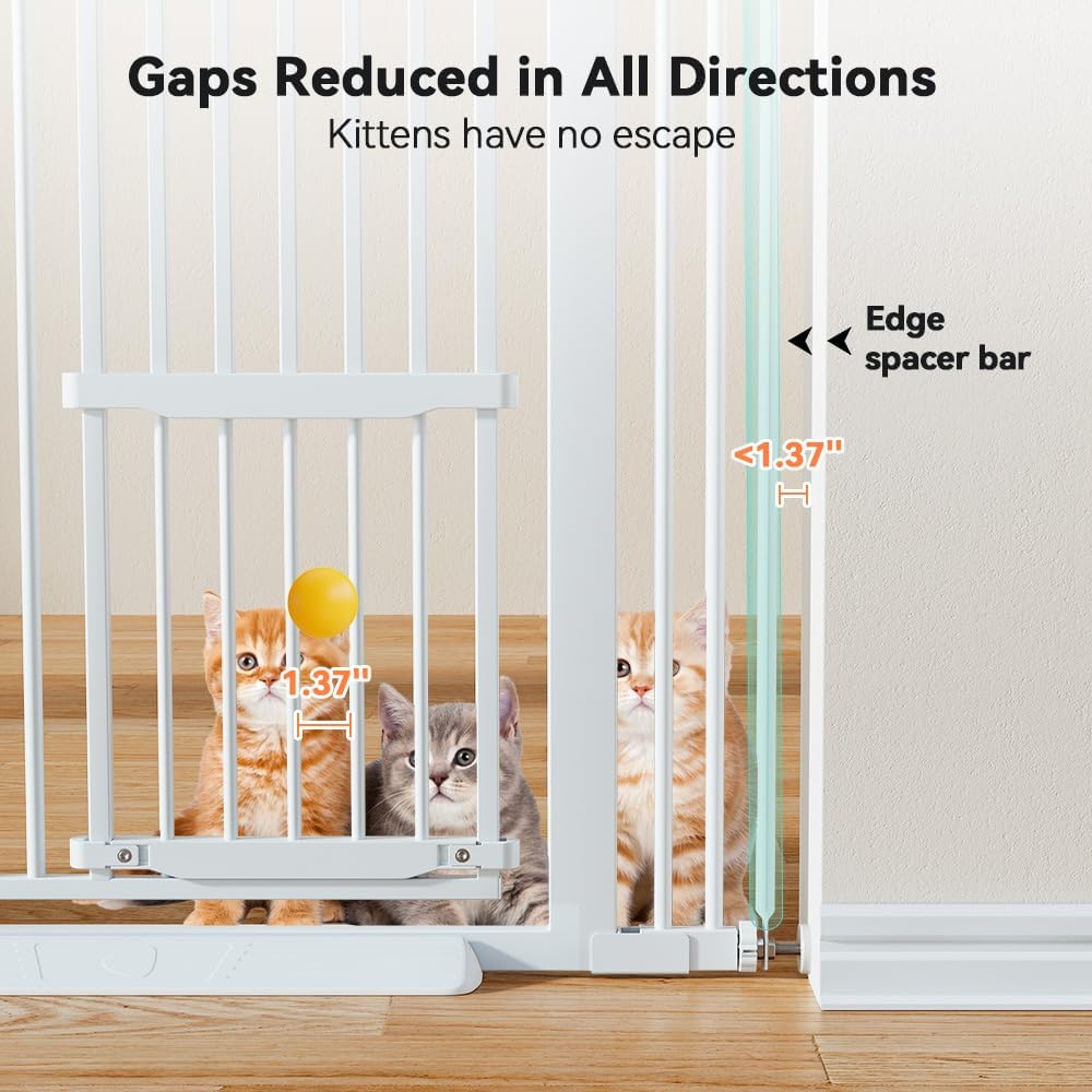 COMOMY 71" Extra Tall Pet Gate - White / 71" Tall x 40.6" Wide - image 4