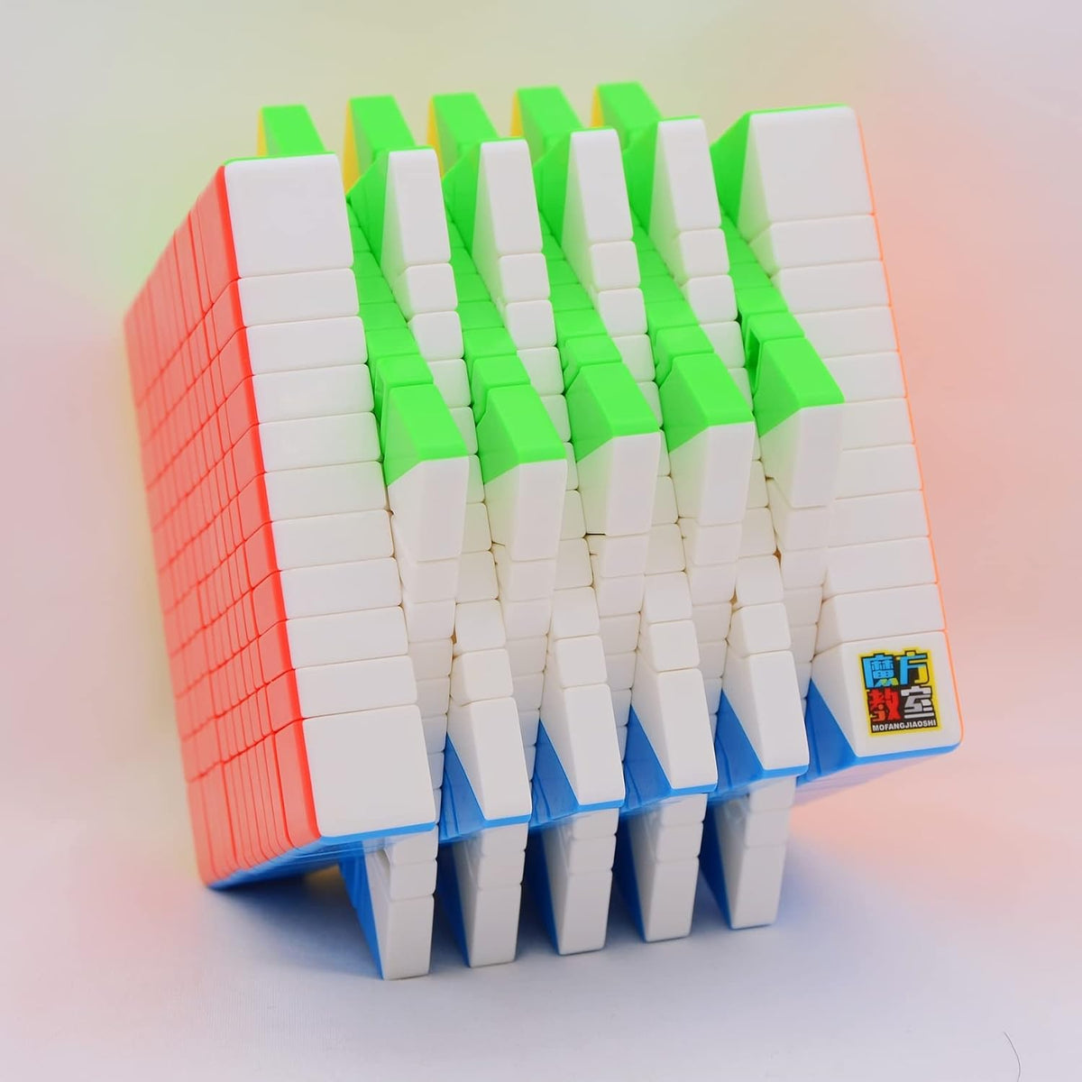 MoYu Meilong 9x9 stickerless speed cube, 74 mm puzzle with bright colored faces - view 16