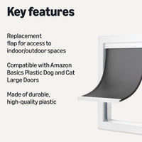 Amazon Basics Adjustable Plastic Dog and Cat Door - Medium / Replacement Flap - image 3