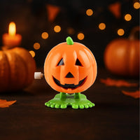 The Dreidel Company 2 inch Halloween pumpkin wind-up toys, 3 pack - view 12
