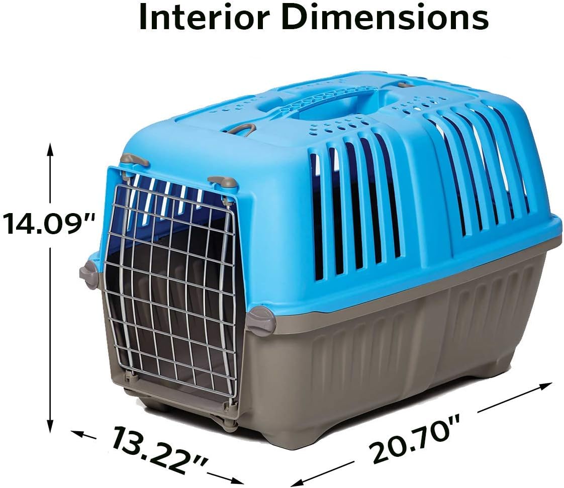 MidWest Spree Travel Carrier, Small Pet Crate - Blue / 22 Inch - image 2