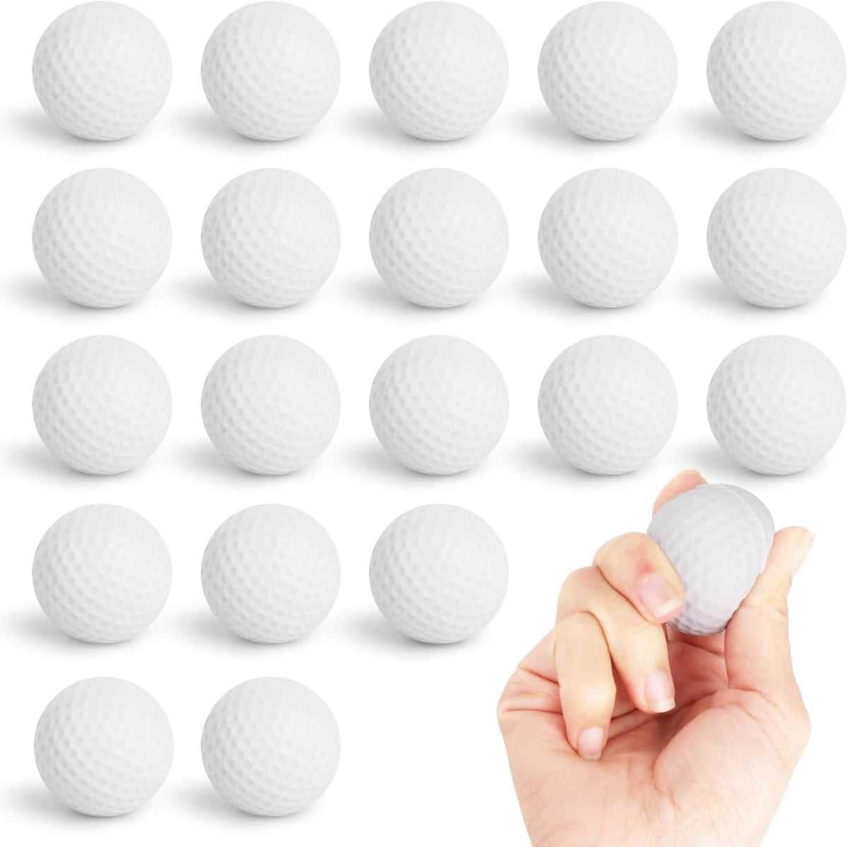 Hxezoc 20 mini baseball stress balls made of soft foam - view 6